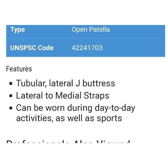 Lat J Hng Knee Support DonJoy X-Small Pull-On 12 to 13 Inch Circumference Right - Picture 4 of 10